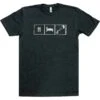 Eat, Sleep, Kite - Kiteboarding T-Shirt - Charcoal - 25% Off Discounts Apply ! -KITEBOARDING Sales kb 2020 eat sleep kite charcoal 1