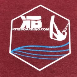 Kiter Badge - Kiteboarding T-Shirt - Red - 25% Off Discounts Apply ! -KITEBOARDING Sales kb 2020 kiter badge red 2